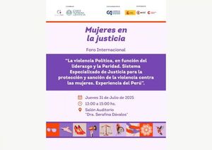 Exministra de la Mujer del Perú disertará sobre liderazgo y paridad