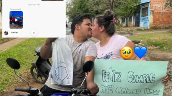 Joven le regaló una moto a su novio por su cumple