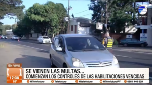 Patrulla Caminera anuncia multas por habilitaciones vencidas