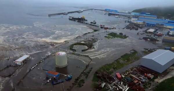 La Nación / Rebajan alertas en el Pacífico por tsunamis que inundaron el extremo oriente ruso