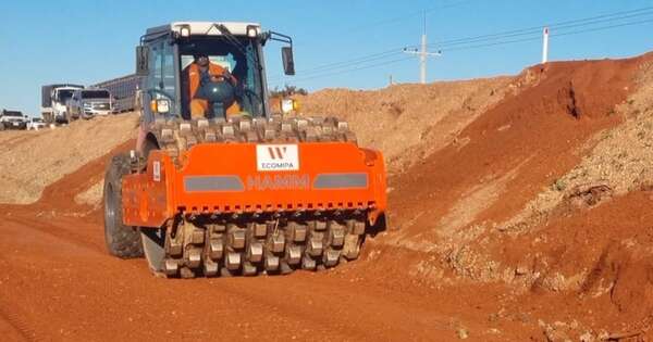 La Nación / Empieza a tomar forma la primera ruta con pavimento de hormigón