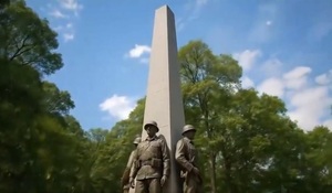Así se vería el obelisco chaqueño, según la IA