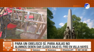 ¡Plata para un obelisco sí, pero para aulas no!