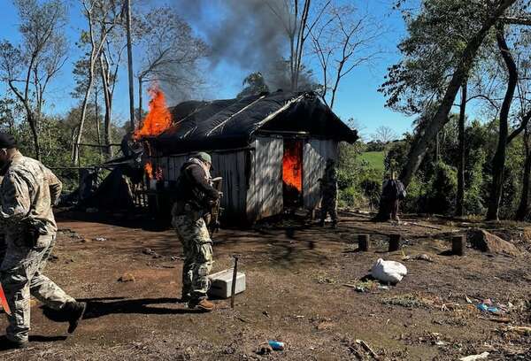 Desmantelan narco campamentos en el Parque Nacional Caazapá e incautan droga - Policiales - ABC Color