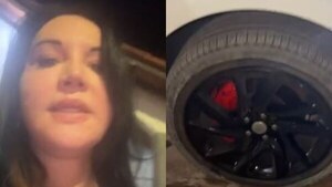 “Me fui a la China”: Bache arruinó la llanta de Zuny Castiñeira en Fernando de la Mora