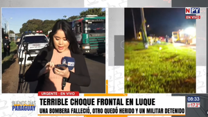Trágico accidente: Muere una bombera, otro queda herido y un militar fue detenido