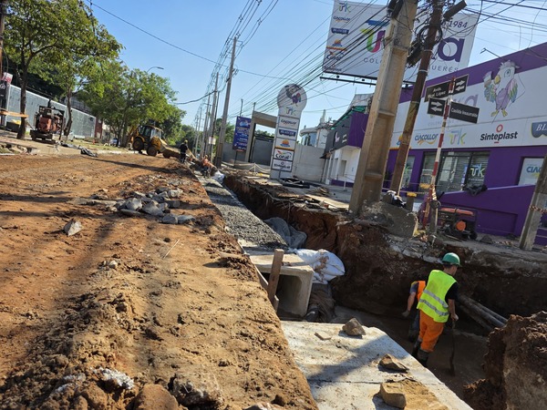 Un tramo de avda. Mariscal López estará cerrado este fin de semana por obras - trece