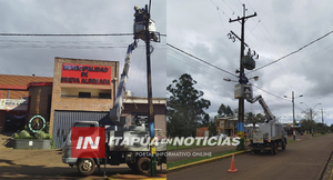 NVA ALBORADA INICIA TRABAJOS DE MANTENIMIENTO DEL ALUMBRADO PÚBLICO