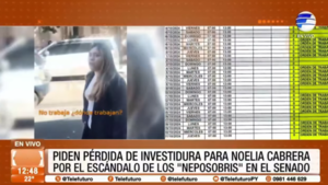 Piden pérdida de investidura para la senadora Noelia Cabrera