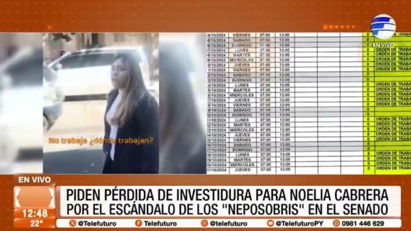 Piden pérdida de investidura para la senadora Noelia Cabrera