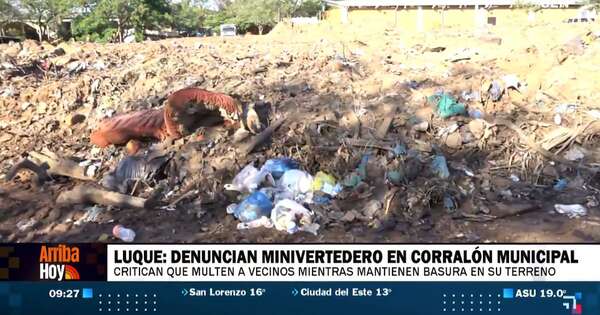 Diario HOY | Denuncian instalación de vertedero en predio del corralón municipal de Luque