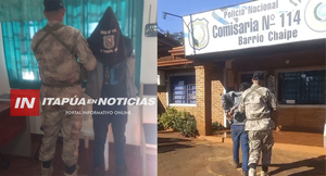 APREHENDEN A PRESUNTO AUTOR DE HURTO AGRAVADO EN UNA ESCUELA