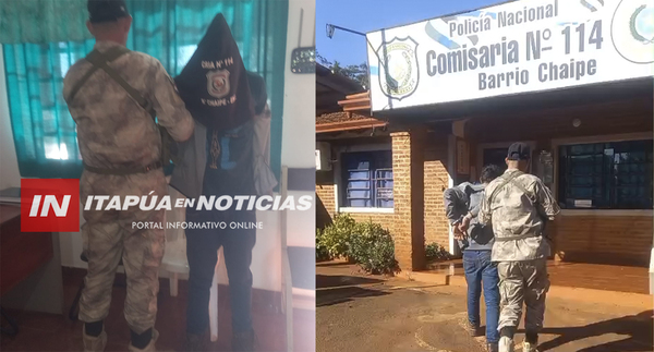APREHENDEN A PRESUNTO AUTOR DE HURTO AGRAVADO EN UNA ESCUELA
