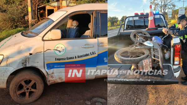 TRES PERSONAS HERIDAS TRAS COLISIÓN EN CAPITÁN MIRANDA