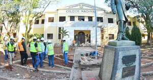 Diario HOY | Avanzan las obras de reconstrucción del emblemático Colegio Nacional de la Capital