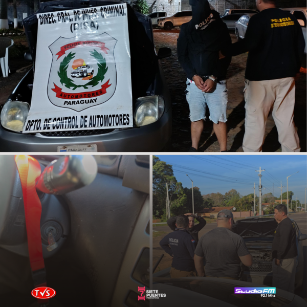 Incautación de Vehículo Robado y Detención de Sospechoso en Barrero - «TVS DIGITAL»