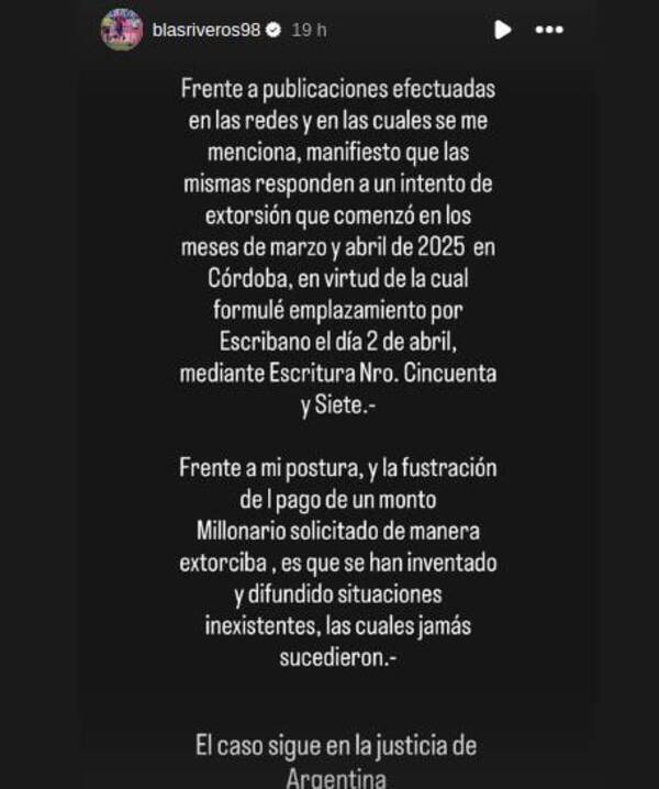 ¡Blas Riveros denunció que la kurépa le "sextorsionó", pidiéndole 200 mil dólares!
