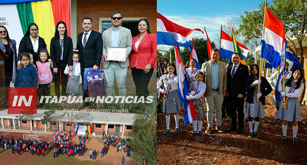 HOHENAU INAUGURA PABELLÓN MODERNO EN LA ESCUELA VIRGEN DE CAACUPÉ