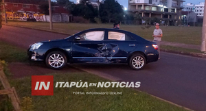 ACCIDENTE DE TRÁNSITO EN ENCARNACIÓN DEJA HERIDOS Y DAÑOS MATERIALES