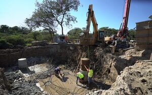 Construcción de puente en Hayes como parte de obras de la Ruta PY12