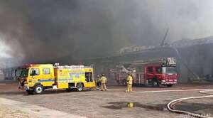 Así se habría originado el incendio que consumió depósitos en Luque - Nacionales - ABC Color