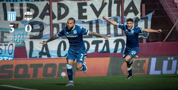 Copa Argentina: Racing golea y a cuartos - Fútbol Internacional - ABC Color
