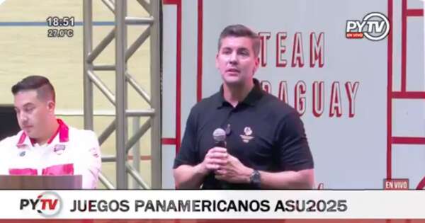 La Nación / Asu 2025: Peña destacó el nivel de los atletas en presentación del team paraguayo
