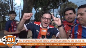 Video: DT en la calle: Olimpia (2) vs. (3) Cerro Porteño – Fecha 6 – Torneo Clausura (Hinchas azulgranas)