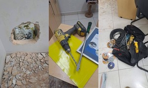 Delincuentes abren tres boquetes pero fallan en intento de robo a banco en Santaní - ADN Digital