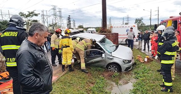Funcionario de Itaipú fallece tras violento choque sobre la Ruta PY-07 - ADN Digital