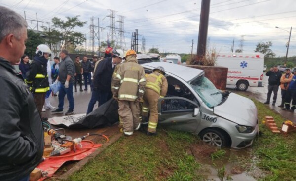 Funcionario de la Itaipu fallece en accidente sobre la Ruta PY07