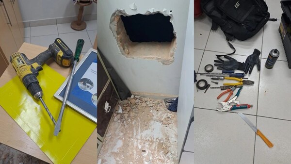 Abrieron tres boquetes pero no llegaron a la bóveda