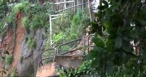La Nación / Se desmoronó parte del mirador de Itá Pytã Punta