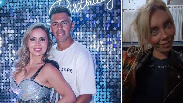 Con un San La Muerte, modelo argentina advirtió a Dahiana Bresanovich y Blas Riveros