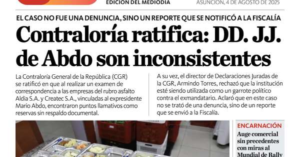 La Nación / LN PM: edición del 4 de agosto