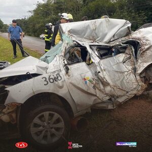 TRÁGICO ACCIDENTE VIAL EN HERNANDARIAS COBRA LA VIDA DE FUNCIONARIO DE ITAIPÚ - «TVS DIGITAL»