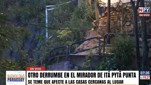 https://youtu.be/mN0zC-MGG6gVecinos temen que derrumbe de Mirador de Itá Pytã Punta afecte sus casas