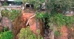 Diario HOY | Municipio busca solución ante inminente riesgo de derrumbe del mirador de Itá Pytã Punta