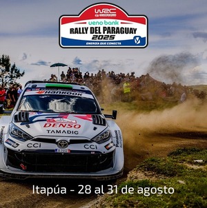 Confirman lista de pilotos del WRC Rally de Paraguay - trece