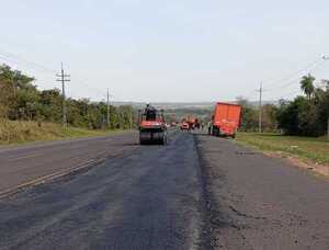 Bacheo en la Ruta PY03: reparaciones urgentes en Emboscada para evitar deterioros mayores - Amigo Camionero