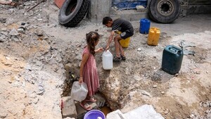 La sed se suma al hambre y agrava todavía más la vida de los gazatíes