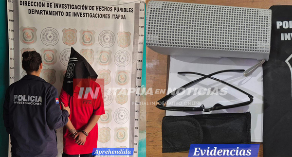 MUJER SOSPECHOSA DE HURTO FUE CAPTURADA EN ENCARNACIÓN