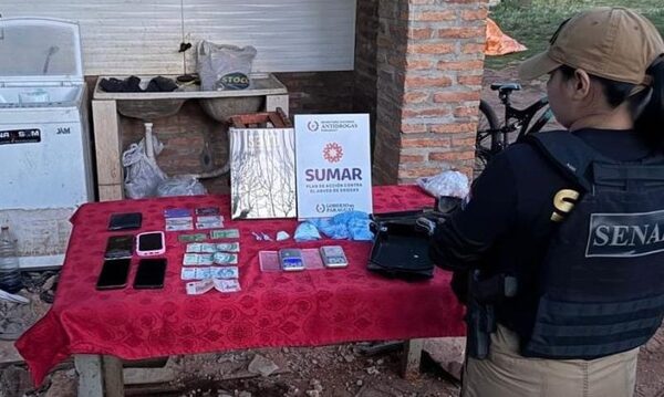 Plan Sumar: desarticulan punto de microtráfico en San Ignacio Guazú