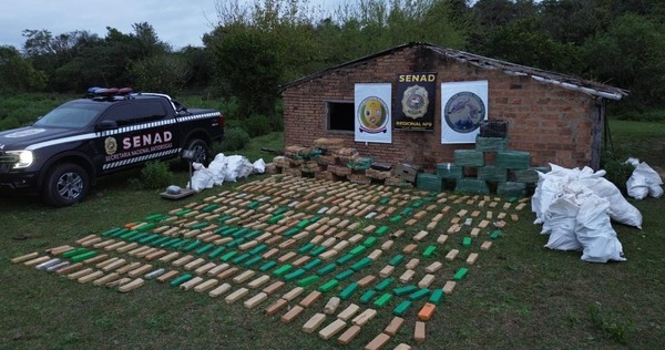 Operativo en Ñeembucú culmina con incautación de más de una tonelada de marihuana - ADN Digital