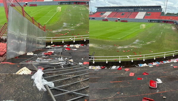 Versus / ¡El estadio del 3 de Febrero quedó con destrozos tras el superclásico!