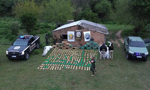 Más de una tonelada de marihuana incautada en Ñeembucú - OviedoPress