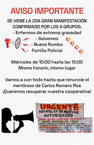 Socios perjudicados de Cooperativa Poravoty convocan a nueva manifestación mañana