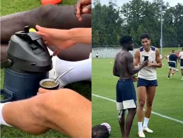 Popular / (VIDEO). Pelotero mexicano con su refrescante tereré por tierras yankis