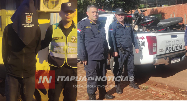 DETIENEN A SUJETO CON ROSARIO DE ANTECEDENTES Y RECUPERAN BICICLO HURTADO 
