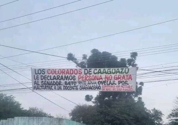 Declaran “persona no grata” en Caaguazú a “Beto” Ovelar - Política - ABC Color